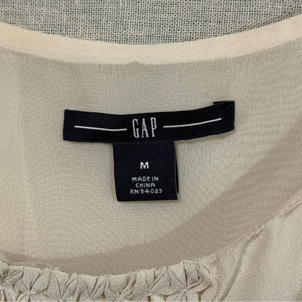GAP Silk Smocked Festival Tank Top Medium - Picture 7 of 11